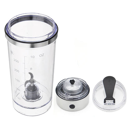 250ML USB Shaker Bottle Electric Protein Shaker Bottle Stirrer Large Horsepower Blender Juice Milkshake Coffee Mixing Cup