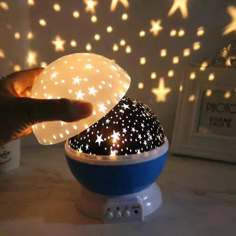 LED Rotating Night Light Projector Starry Sky Star