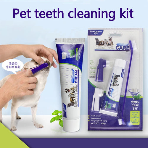 Pet teeth cleaning kit 4-Piece Dental Care