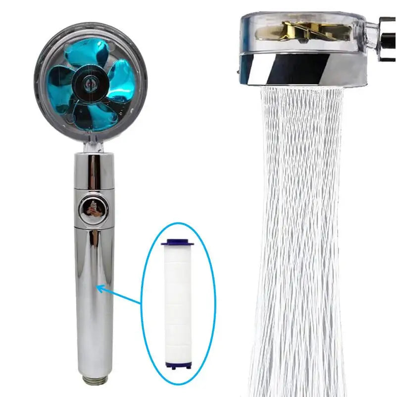 Turbo Propeller Pressurized Shower Head 3 in 1