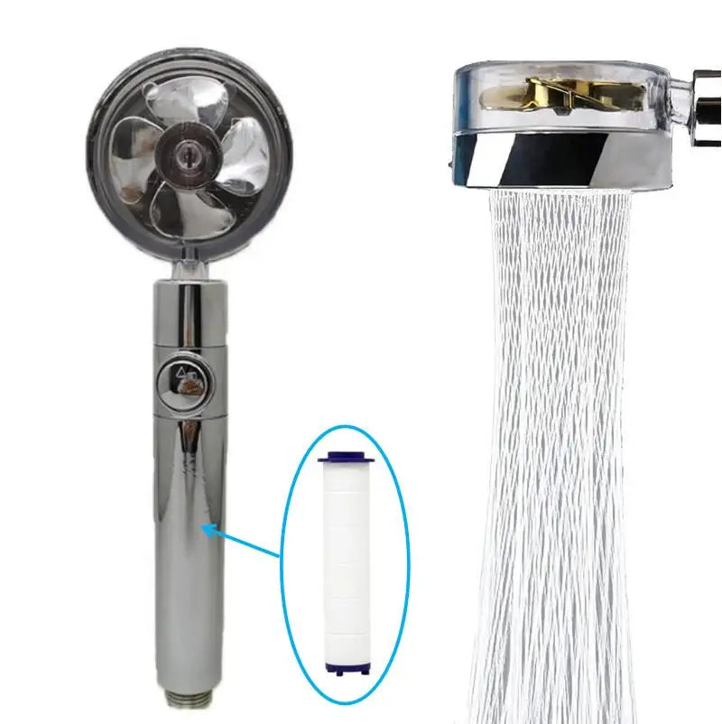 Turbo Propeller Pressurized Shower Head 3 in 1